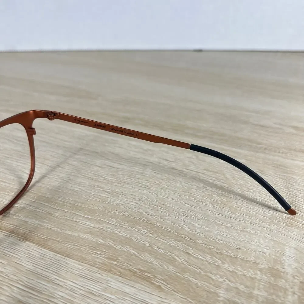 NWOT Orgreen Nastassja 833 Eyeglasses Burnt Orange Frame Only Titanium 53-17-140